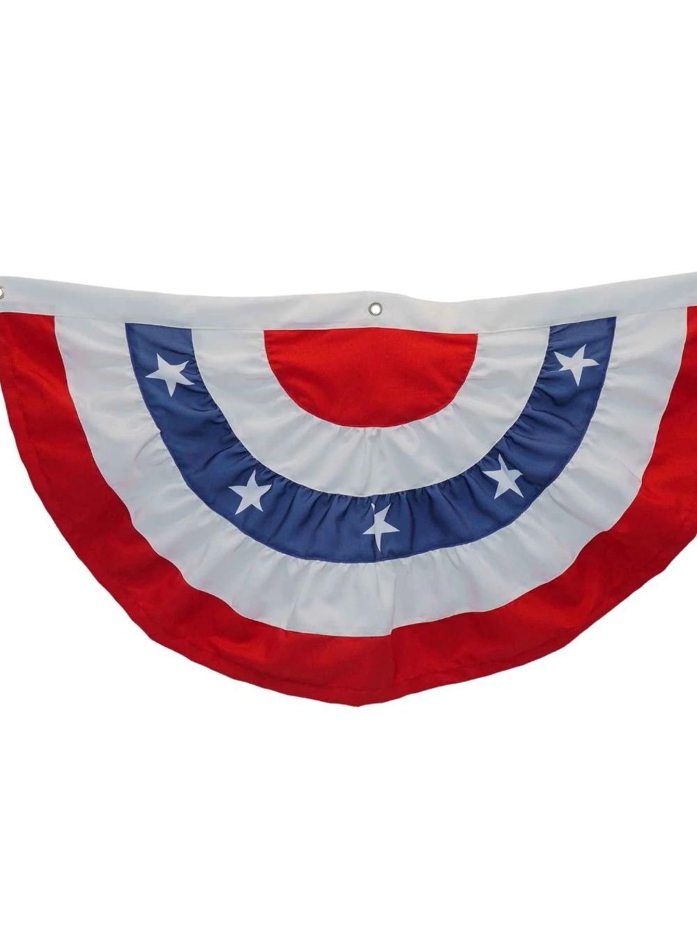 My Texas House Patriotic Bunting, Red, White & Blue, 36" × 18"